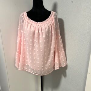 ANDREE BY UNIT Blush Floral Blouse